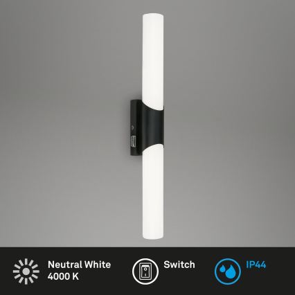 Briloner 2111-115 - Illuminazione per specchio da bagno LED/11W/230V IP44 47 cm nera