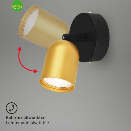 Briloner 2145-017 - Faretto da parete orientabile 1xGU10/9W/230V