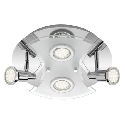 Briloner 2159-048LM - Luce Spot a LED SPLASH 4xGU10/3W/230V