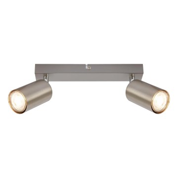 Briloner 2172-022 - Faretto SPOT 2xGU10/9W/230V cromo satinato