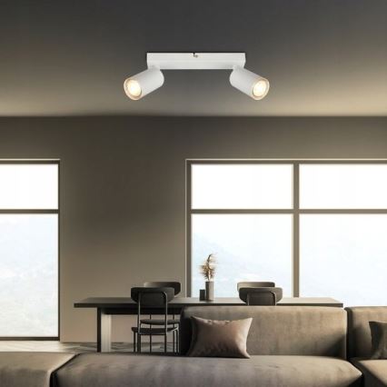 Briloner 2172-026 - Faretto SPOT 2xGU10/9W/230V bianco
