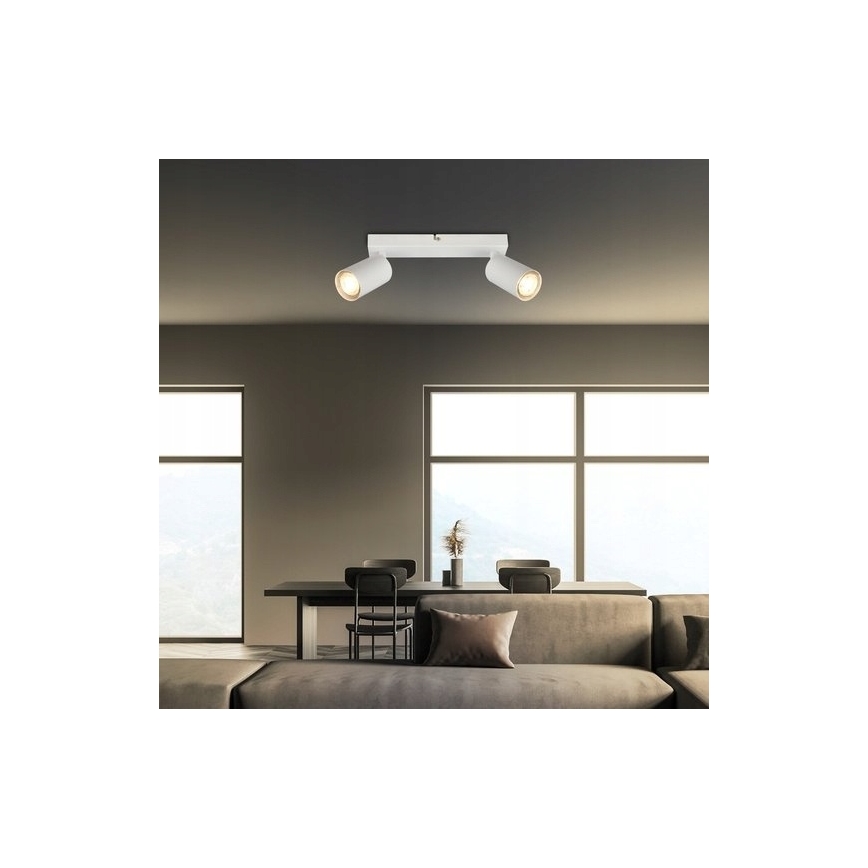 Briloner 2172-026 - Faretto SPOT 2xGU10/9W/230V bianco