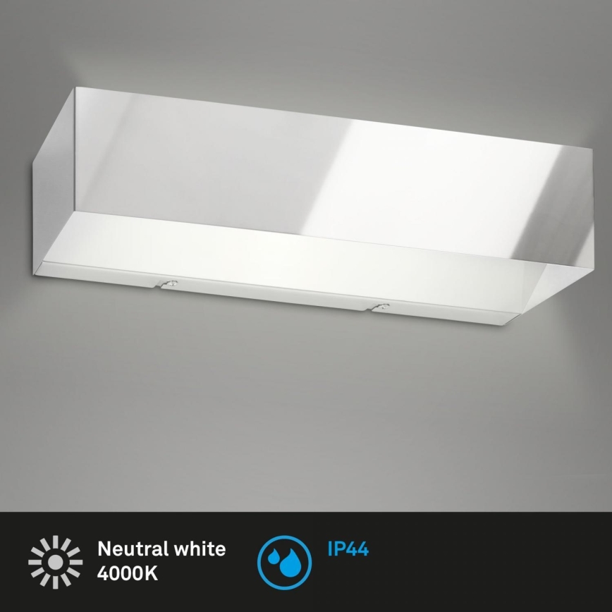 Briloner 2204-018 - Applique a LED da esterno LED/8W/230V IP44 cromo lucido