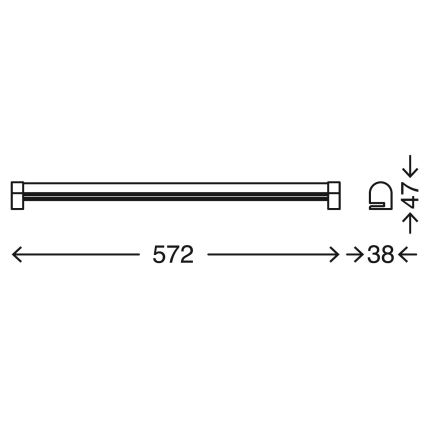 Briloner 2243-118 - Illuminazione specchio da bagno LED dimmerabile COOL&COSY LED/10W/230V 2700/4000K IP44