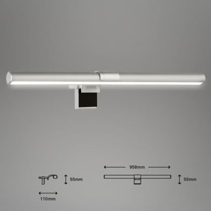 Briloner 2303-014 - Luce LED dimmerabile per schermo LED/3,5W/5V 3000/4500/6500K