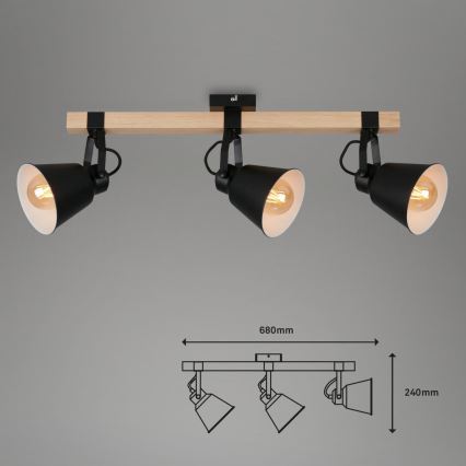 Briloner 2406-035 - Faretto SPOT 3xE27/40W/230V