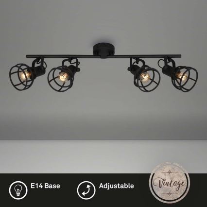 Briloner 2669-045 - Faretto RETRO 4xE14/25W/230V