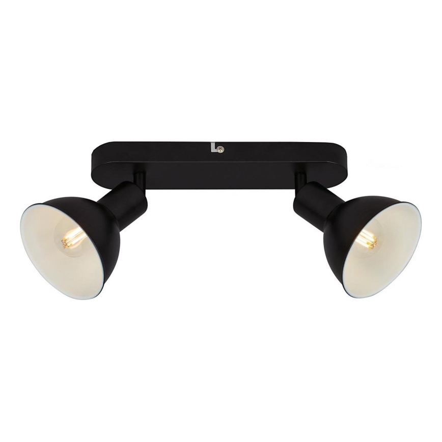 Briloner 2674-025 - Faretto RETRO 2xE14/25W/230V nero