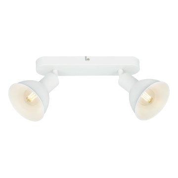 Briloner 2674-026 - Faretto RETRO 2xE14/25W/230V bianco