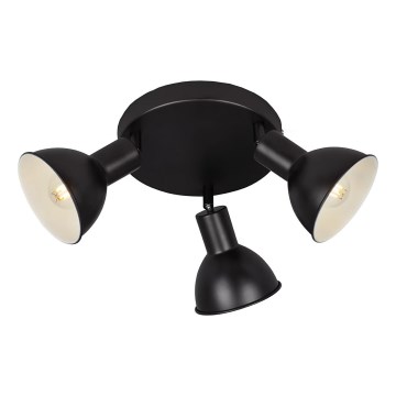 Briloner 2674-035 - Faretto RETRO 3xE14/25W/230V nero