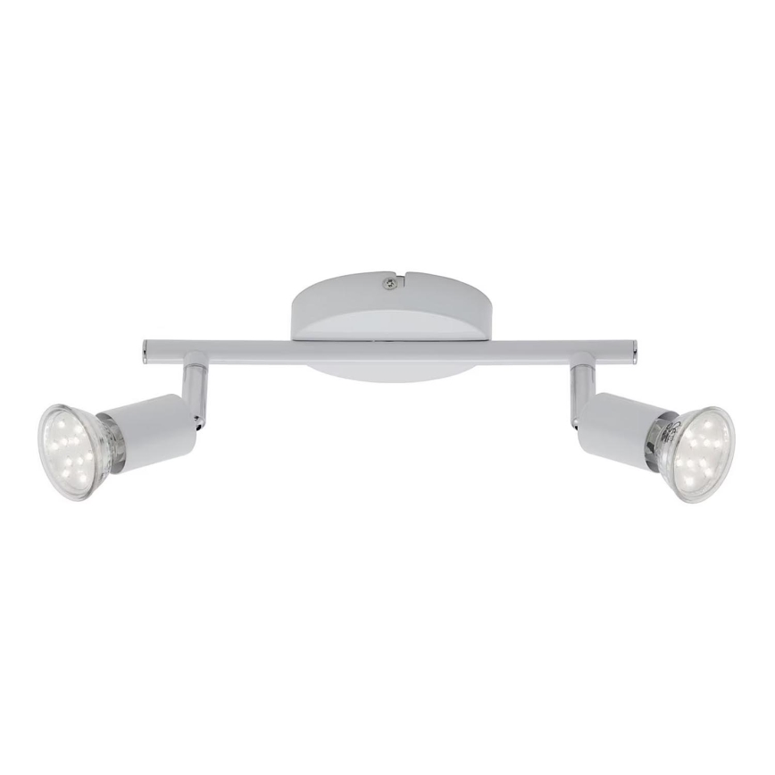 Briloner 2767-026 - Faretto LED 2xGU10/6W/230V bianco