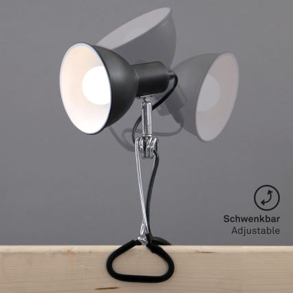 Briloner 2790-015 - Lampada a clip FIX 1xE14/8W/230V nero/cromo lucido