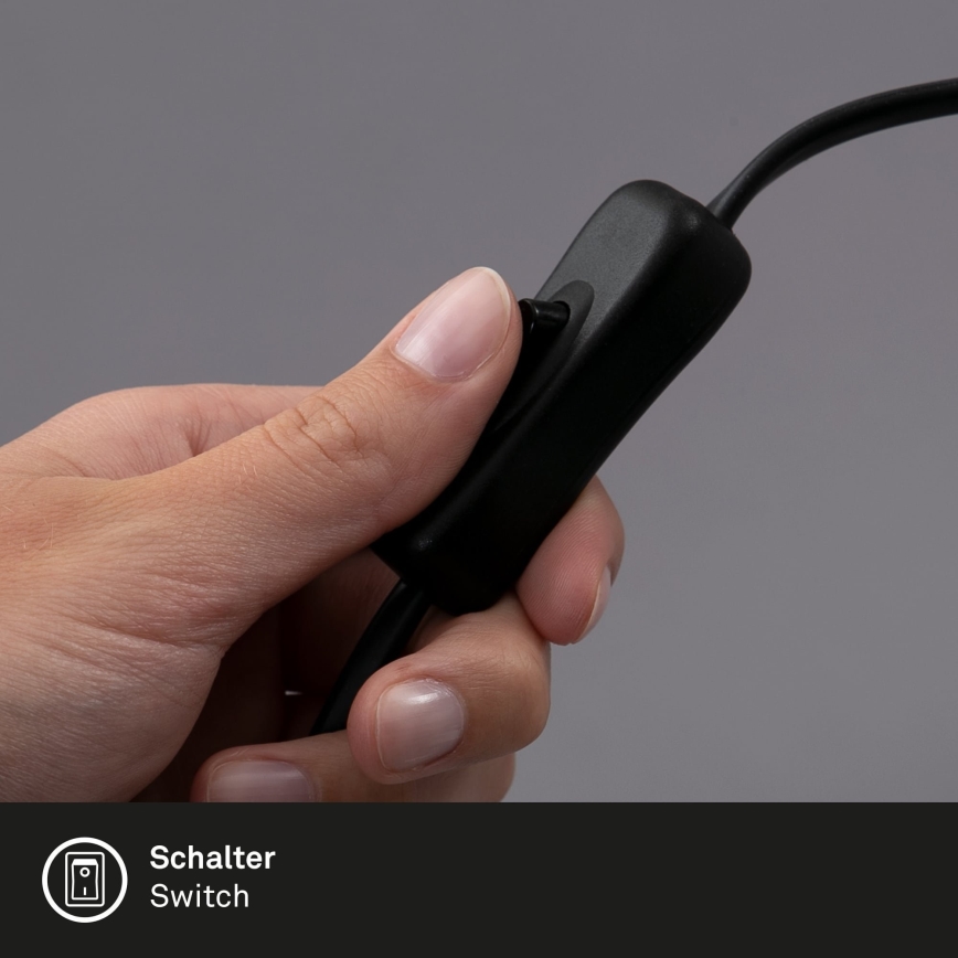 Briloner 2790-015 - Lampada a clip FIX 1xE14/8W/230V nero/cromo lucido