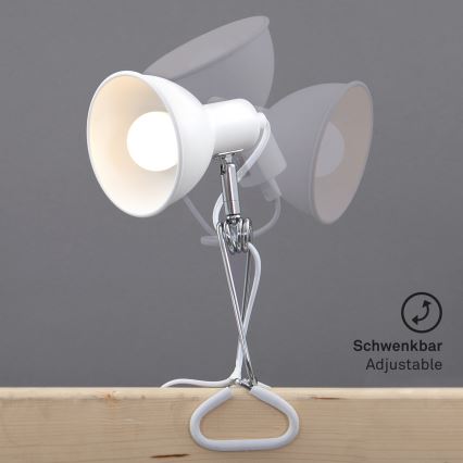 Briloner 2790-016 - Lampada con morsetto FIX 1xE14/8W/230V bianco