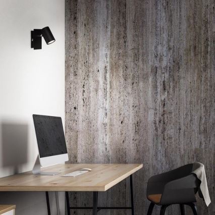 Briloner 2857-015 - Faretto da muro SPOT 1xGU10/40W/230V nero