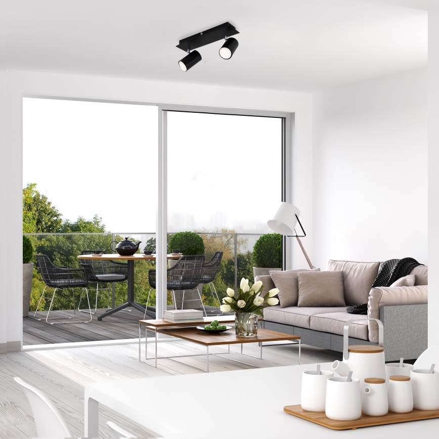 Briloner 2857-025 - Faretto SPOT 2xGU10/40W/230V nero