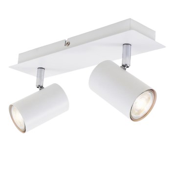 Briloner 2857-026 - Faretto SPOT 2xGU10/40W/230V bianco