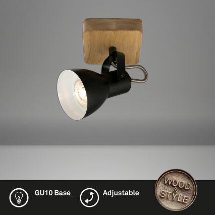 Briloner 2902-015 - Faretto SPOT 1xGU10/35W/230V albero di caucciù