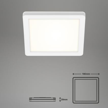 Briloner 3010-016 - Plafoniera LED LED/8W/230V 19x19 cm bianco IP44