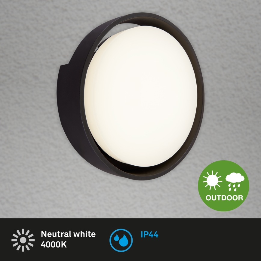Briloner 3019-015 - Applique a LED da esterno GENUA LED/18W/230V IP44 nero