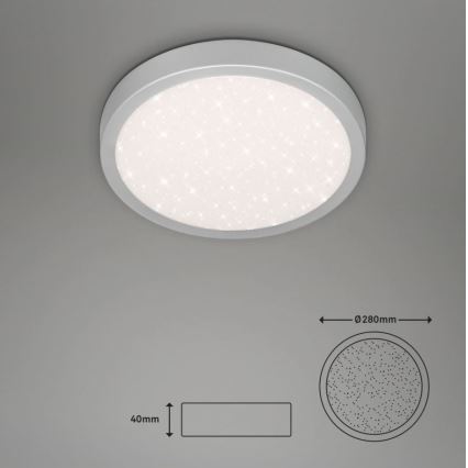 Briloner 3048-014 - Plafoniera LED RUNA LED/18W/230V argento