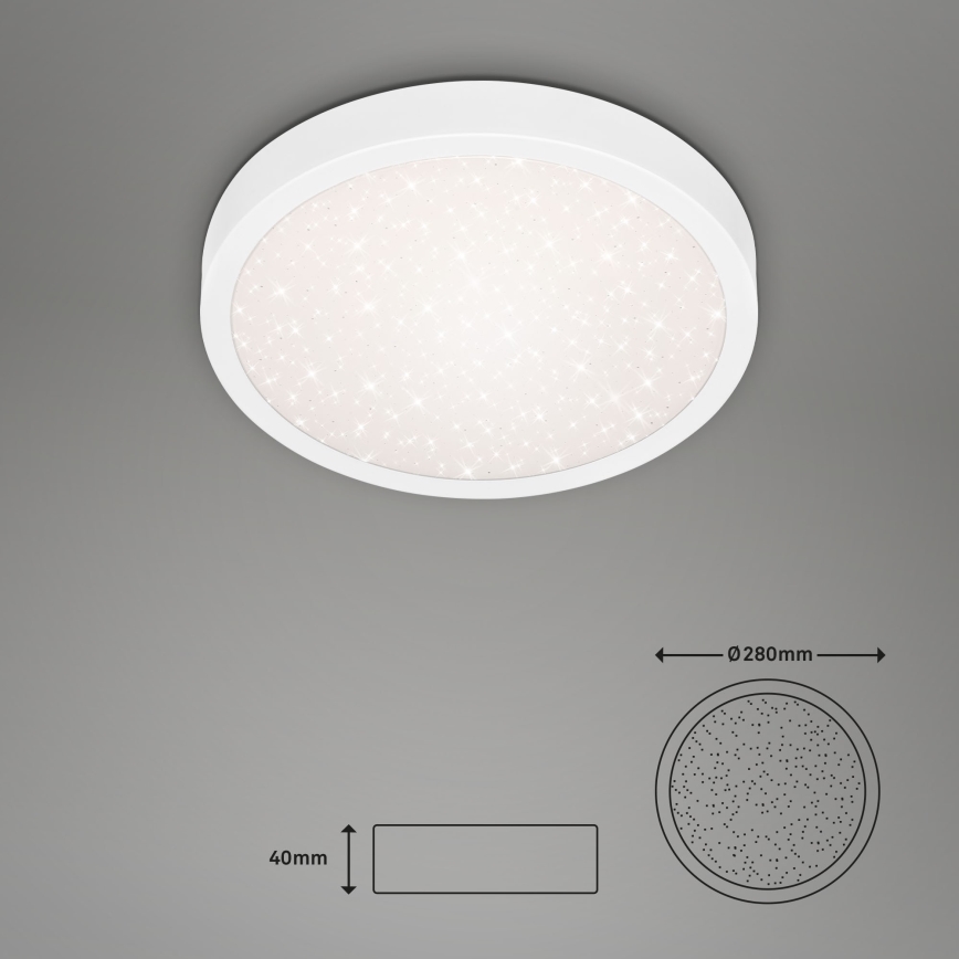 Briloner 3048-016 - Plafoniera LED RUNA LED/18W/230V bianco