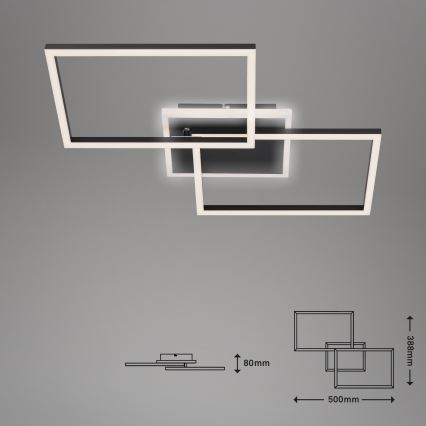 Briloner 3049-015 - Plafoniera LED dimmerabile FRAME LED/40W/230V + telecomando