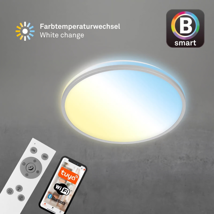 Briloner 3064-014 - Plafoniera LED dimmerabile IVY LED/24W/230V Wi-Fi Tuya Ø 33,3 cm + telecomando