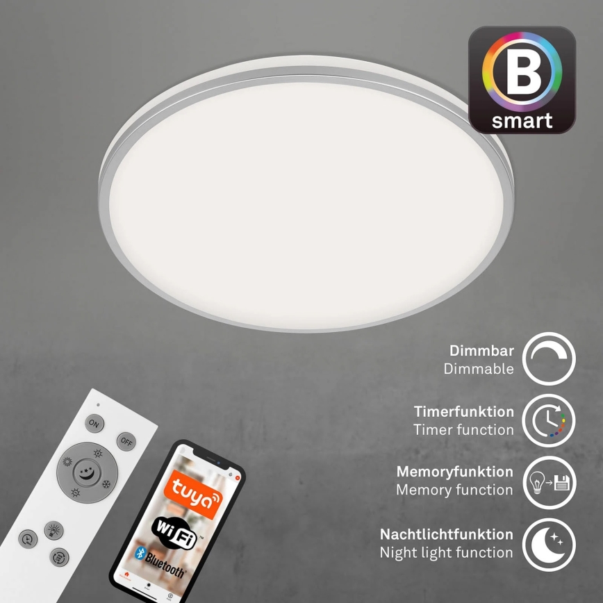 Briloner 3065-014 - Plafoniera LED dimmerabile IVY LED/42W/230V Wi-Fi Tuya Ø 49 cm + telecomando