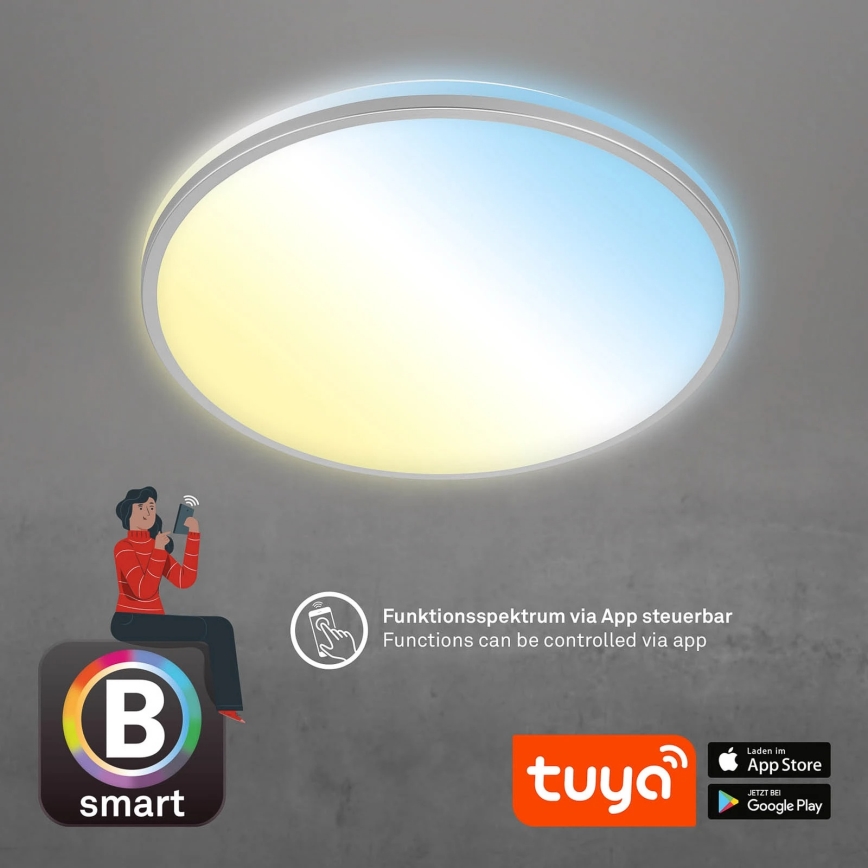 Briloner 3065-014 - Plafoniera LED dimmerabile IVY LED/42W/230V Wi-Fi Tuya Ø 49 cm + telecomando