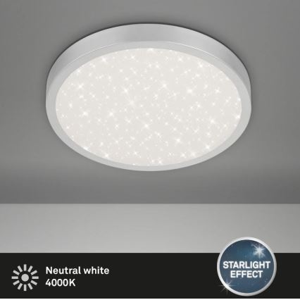 Briloner 3071-014 - Plafoniera LED RUNA LED/24W/230V argento