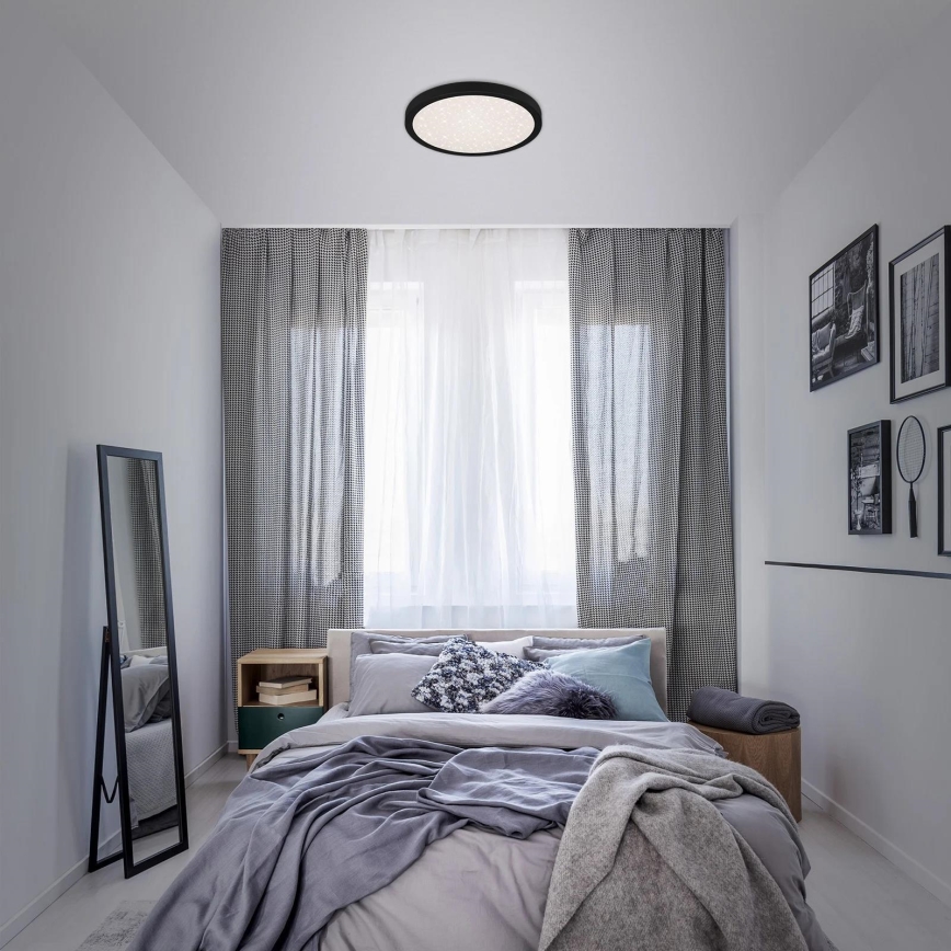 Briloner 3071-015 - Plafoniera LED RUNA LED/24W/230V nero