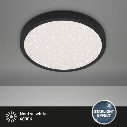 Briloner 3071-015 - Plafoniera LED RUNA LED/24W/230V nero
