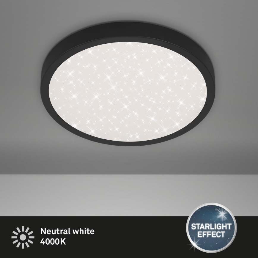 Briloner 3071-015 - Plafoniera LED RUNA LED/24W/230V nero