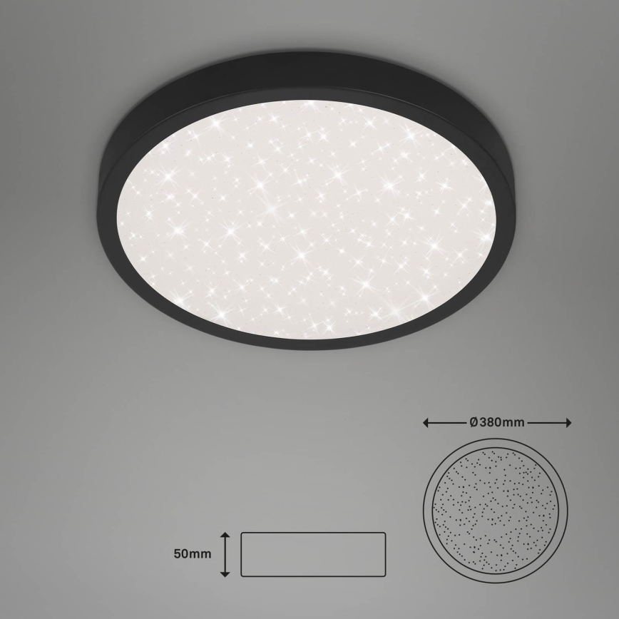 Briloner 3071-015 - Plafoniera LED RUNA LED/24W/230V nero