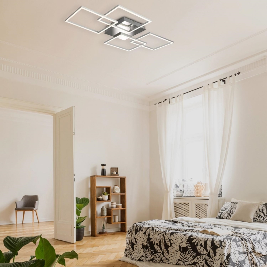 Briloner 3091-018 - Plafoniera LED dimmerabile FRAME LED/30W/230V cromo lucido