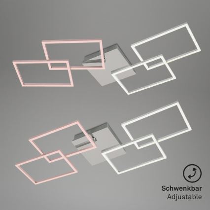 Briloner 3091-018 - Plafoniera LED dimmerabile FRAME LED/30W/230V cromo lucido