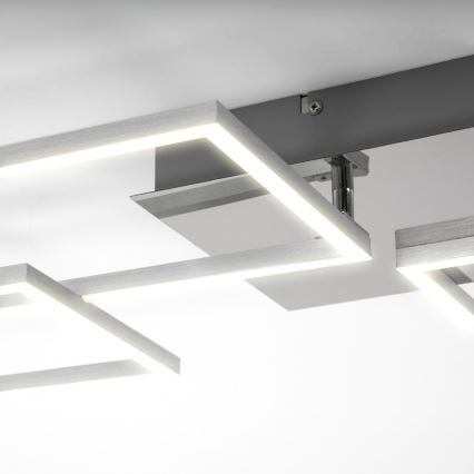 Briloner 3091-018 - Plafoniera LED dimmerabile FRAME LED/30W/230V cromo lucido