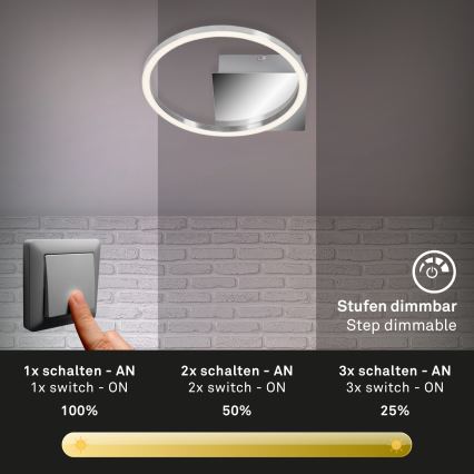 Briloner 3106-018 - Plafoniera LED dimmerabile FRAMES LED/7,5W/230V