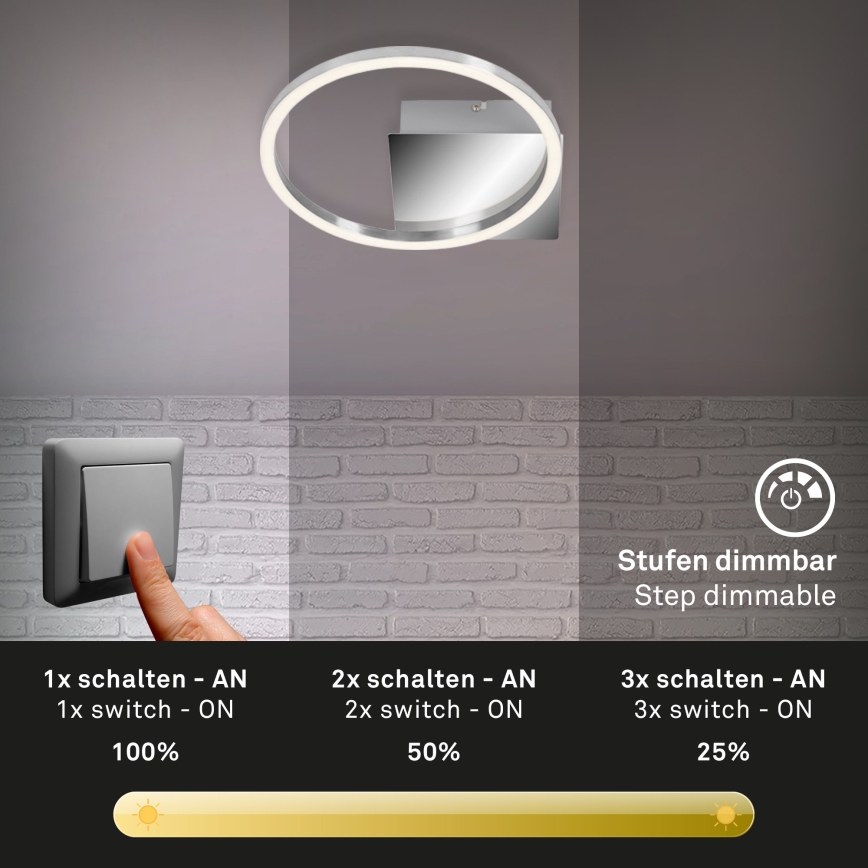Briloner 3106-018 - Plafoniera LED dimmerabile FRAMES LED/7,5W/230V