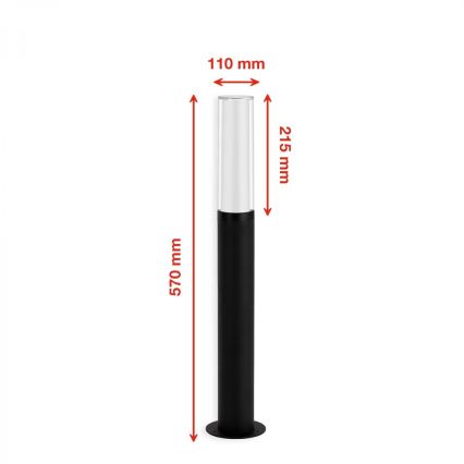 Briloner 311405TF - Lampada LED da esterno LED/8W/230V IP44 4000K 57 cm nero