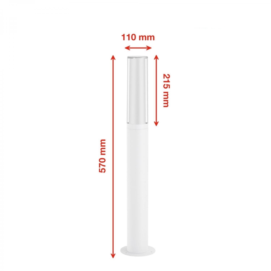 Briloner 311406TF - Lampada LED da esterno LED/8W/230V IP44 4000K 57 cm bianco