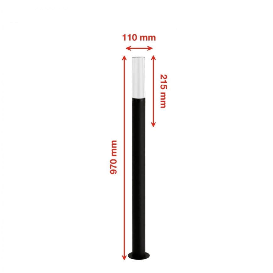 Briloner 311505TF - Lampada LED da esterno LED/8W/230V IP44 4000K 97 cm nero