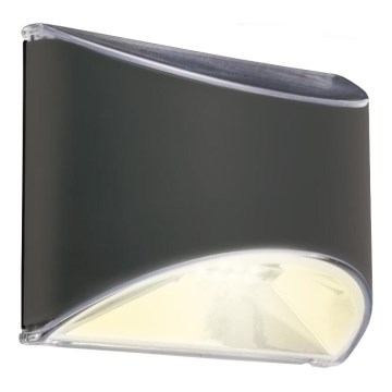 Briloner 3133015 - Lampada da parete solare a LED LED/2W/3,7V IP44 3000K 300 mAh
