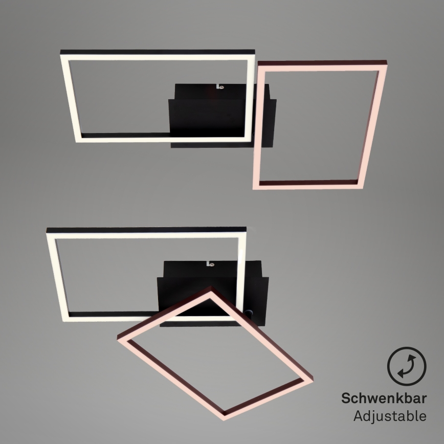 Briloner 3149-018 - Lampadario LED da superficie dimmerabile FRAME 2xLED/15W/230V + telecomando