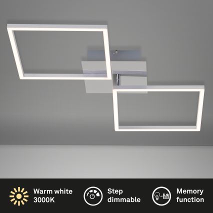 Briloner 3182-018 - Plafoniera LED dimmerabile FRAME 2xLED/15,5W/230V