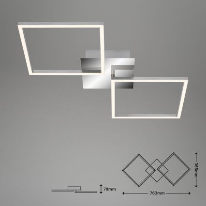 Briloner 3182-018 - Plafoniera LED dimmerabile FRAME 2xLED/15,5W/230V