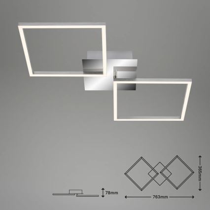 Briloner 3192-018 - Plafoniera LED FRAMES 2xLED/16W/230V