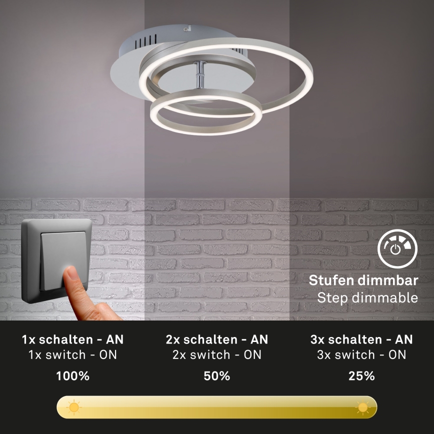 Briloner 3222-018 - Plafoniera LED dimmerabile FRAMES LED/30W/230V