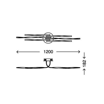 Briloner 3340-062 - Plafoniera LED dimmerabile TWIN 6xLED/7,5W/230V